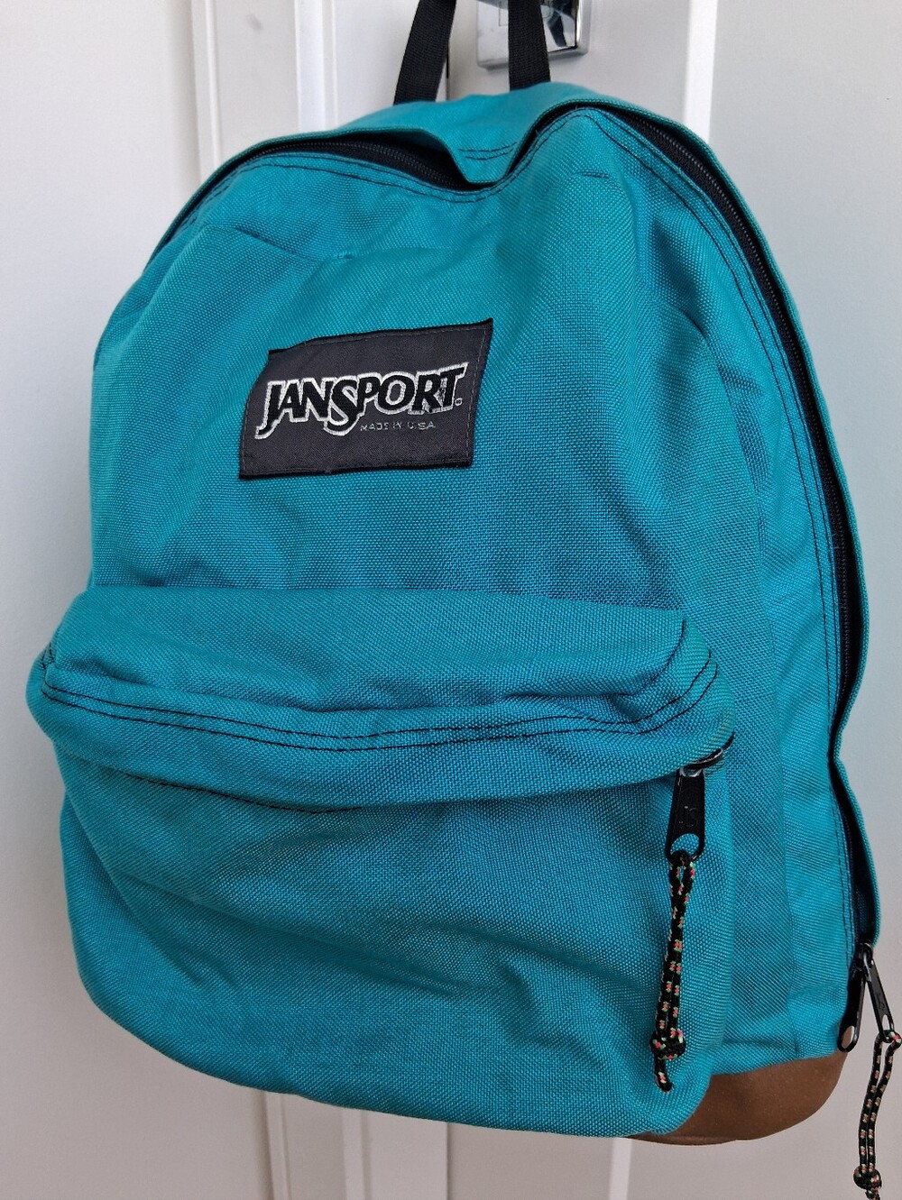 Vintage Jansport Teal/Turquoise Daypack. Made In USA